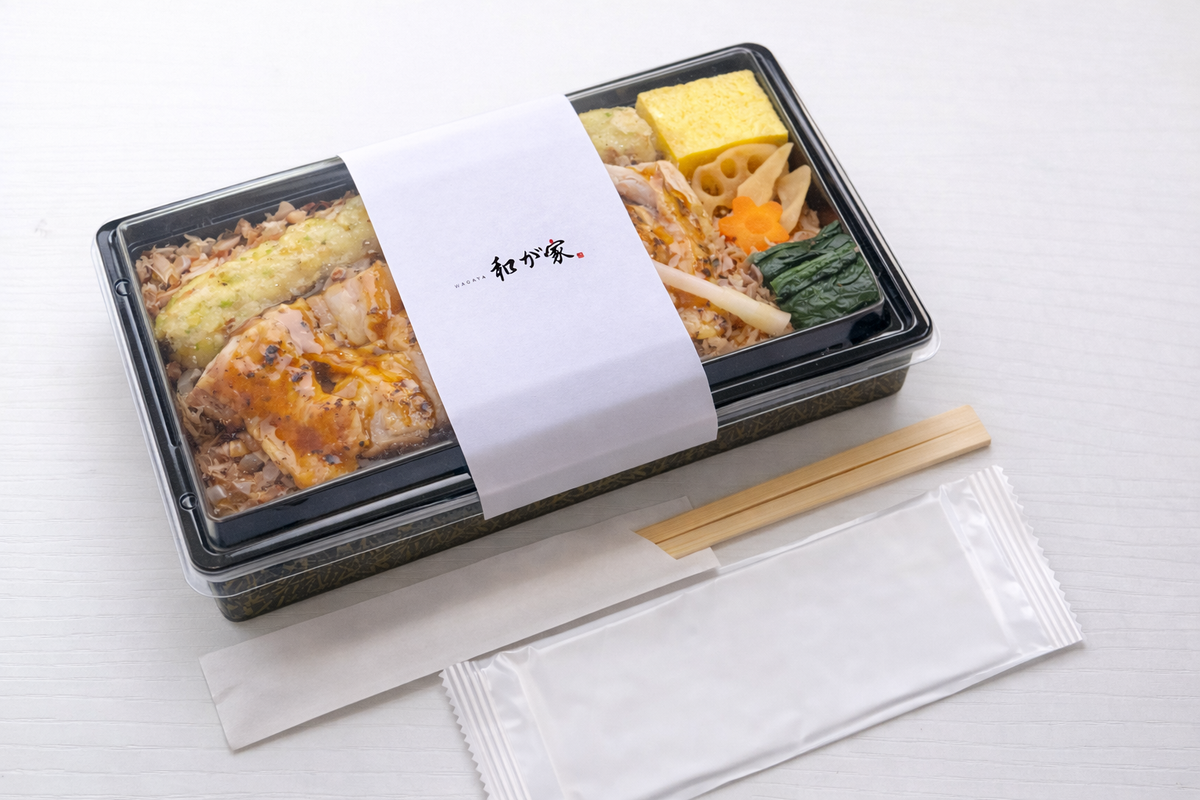 【鰹節】鶏の照焼きと削り節の鰹節弁当