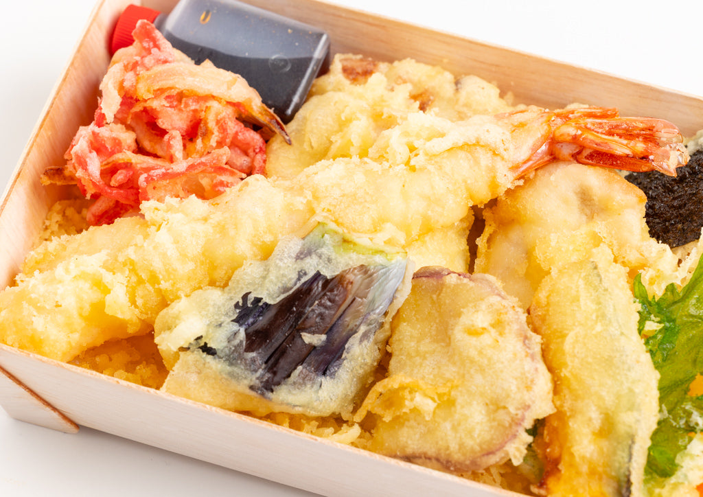 【米粉天ぷら】海老天と鶏天重