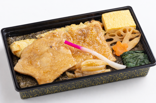 【海苔】豚生姜焼きと有明海苔の極上海苔弁