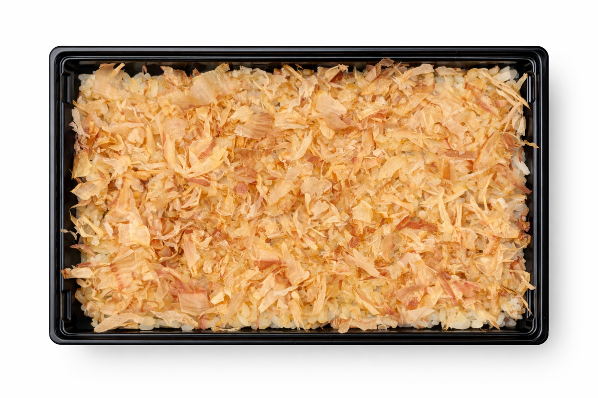 【鰹節】白身魚フライと削り節の鰹節弁当