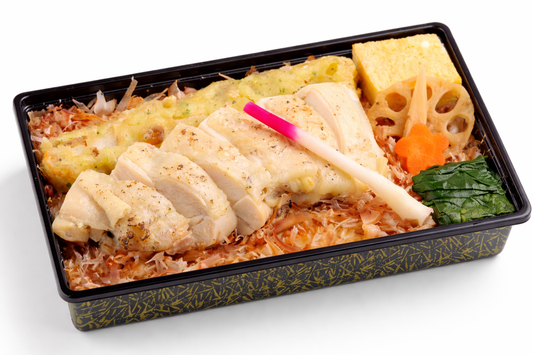 【鰹節】鶏の塩焼きと削り節の鰹節弁当