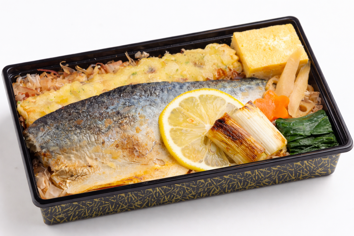 【鰹節】焼き鯖と削り節の鰹節弁当